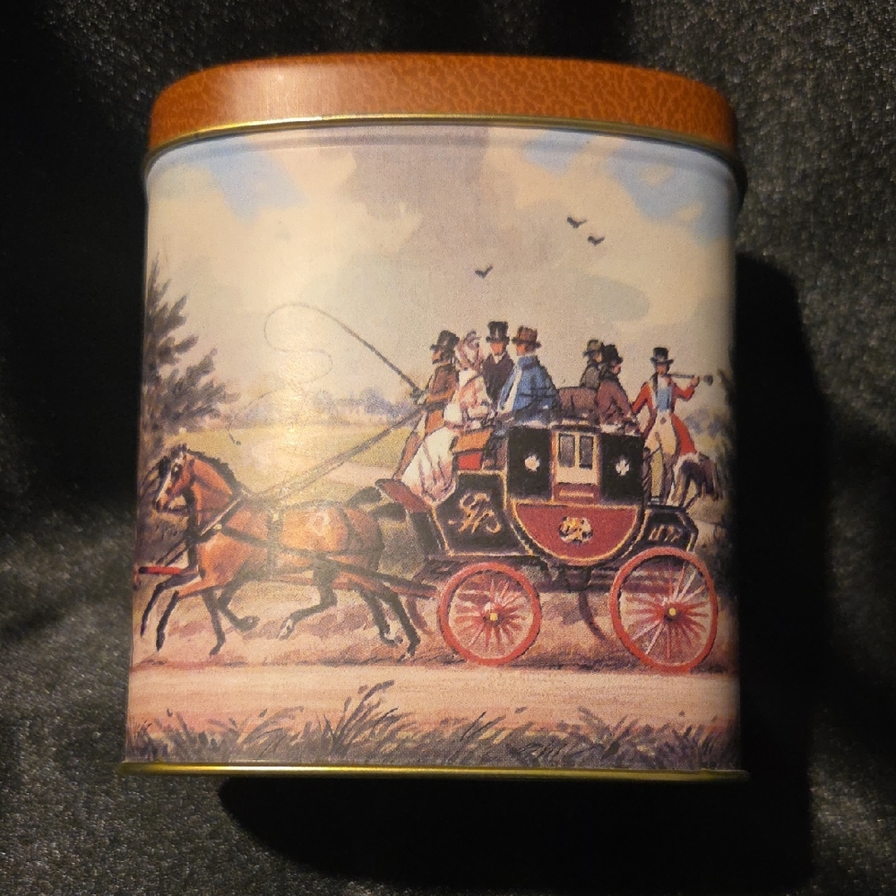 Decoware Vintage Life In The Country-Morning Ride Metal Tin
